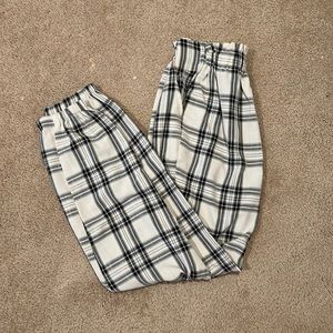PLAID PAJAMA PANTS